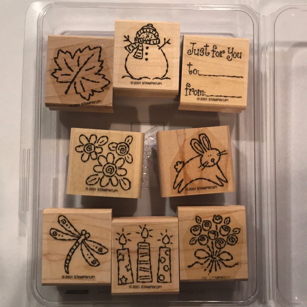 New-EUC Stampin Up “Tags & More” stamp set 2001